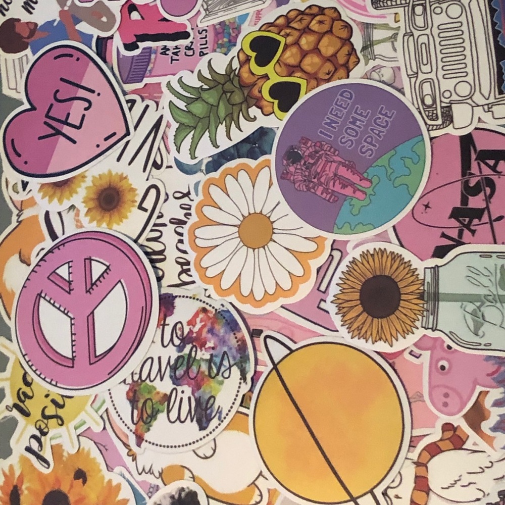3 random stickers.From a fun set of funny stickers